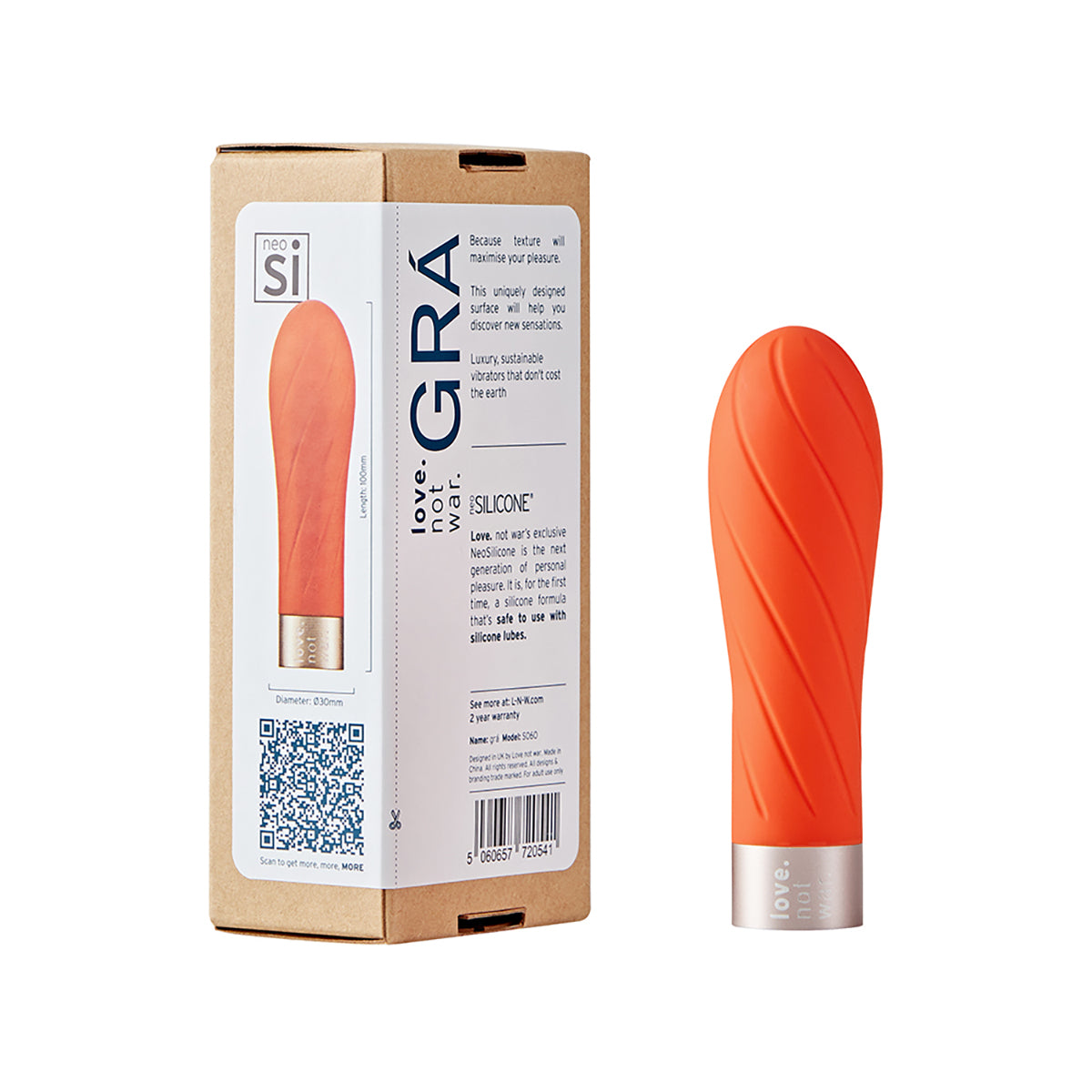 Love Not War Gra Head - Orange