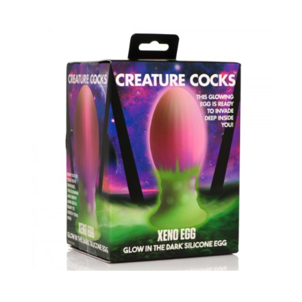 Creature Cocks Xeno Egg Glow in the Dark Silicone Egg - Large