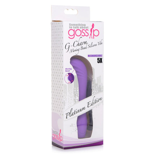 G-Charm Moving Bead Silicone Vibrator