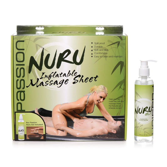 Nuru Inflatable Massage Sheet Deluxe Kit