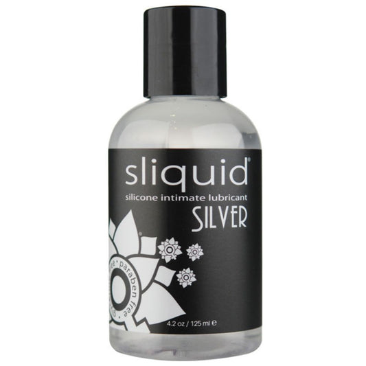 Sliquid Silver Silicone Lube Glycerine &amp; Paraben Free - 4.2 oz