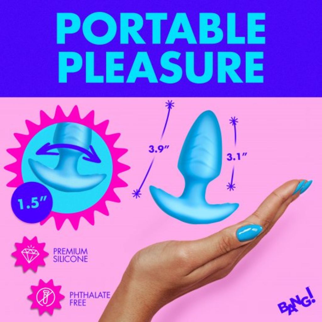 Rotating and Vibrating Silicone Butt Plug