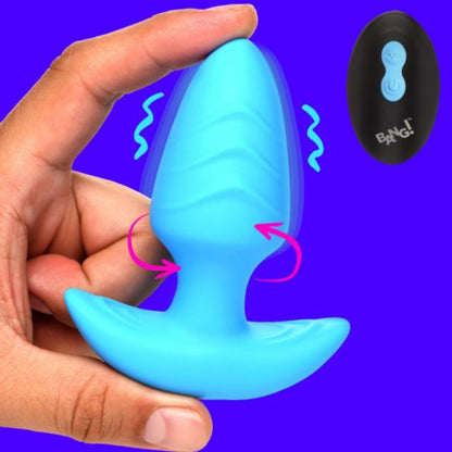 Rotating and Vibrating Silicone Butt Plug