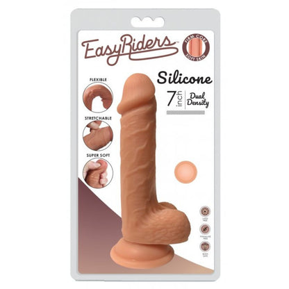 Easy Riders Dual Density Silicone Dildo - 7 Inch