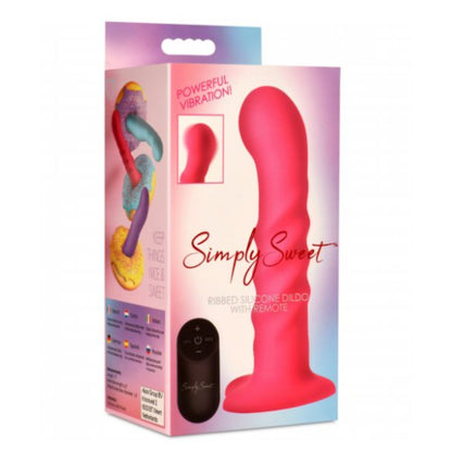 21X Vibrating Ribbed Silicone Dildo