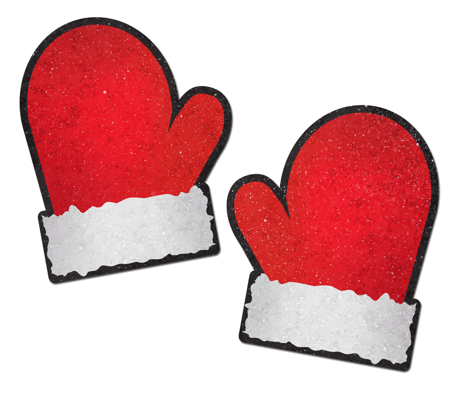 Santa: Red and White Santa Mitten Nipple Pasties by Pastease® o-s