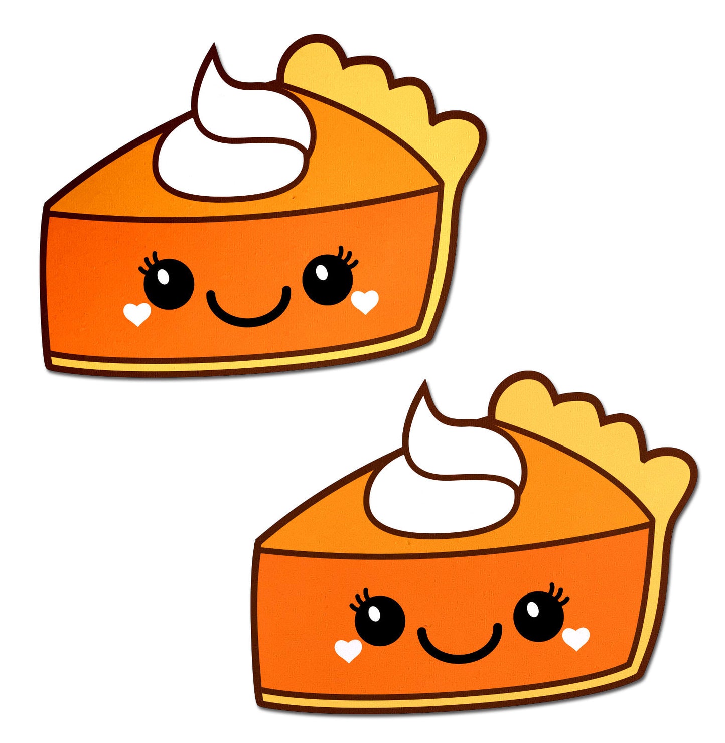 Happy Kawaii Pumpkin Pie Nipple Pasties by Pastease® o-s