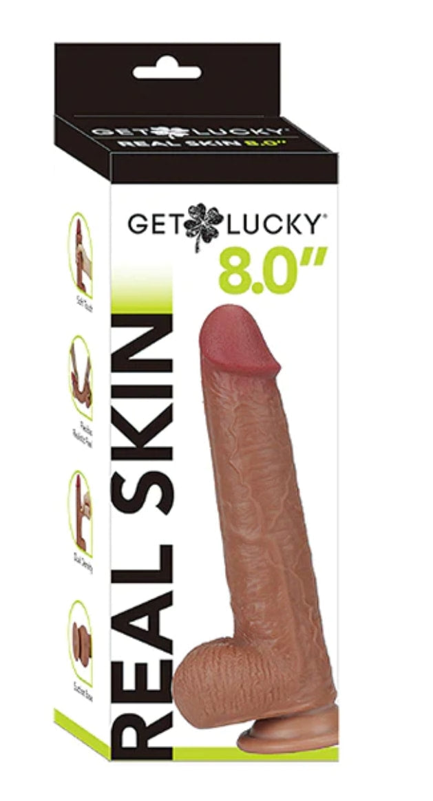 Get Lucky 8" Dual Layer Dong