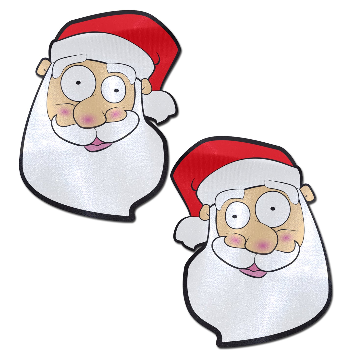 Santa: Jolly Saint Nick Santa Head Nipple Pasties by Pastease® o-s