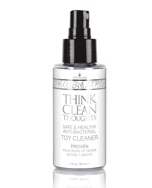 Sensuva Think Clean Thoughts Anti Bacterial Toy Cleaner - 2 oz Bottle