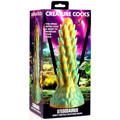 Stegosaurus Spiky Reptile Silicone Dildo