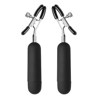 Dark Passion Vibrating Nipple Clamps