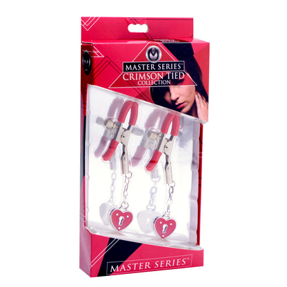 Captive Heart Padlock Nipple Clamps