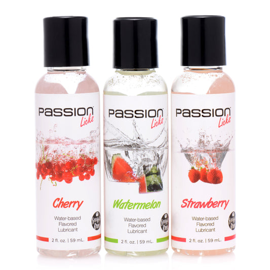 Passion Licks 3 Piece Flavored Lube Set