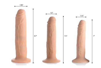 Kinetic Thumping 7X Remote Control Dildo - Medium