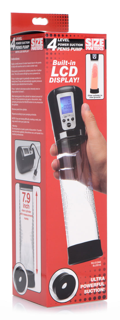 4 Level Power Suction Penis Pump With Built-in Display
