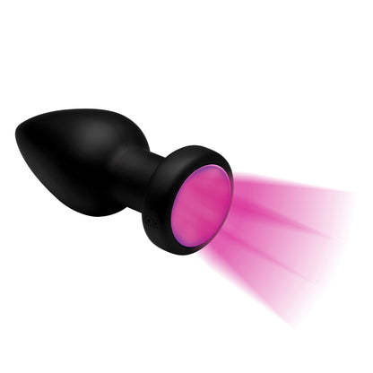 7X Light Up Rechargeable Anal Plug - Medium