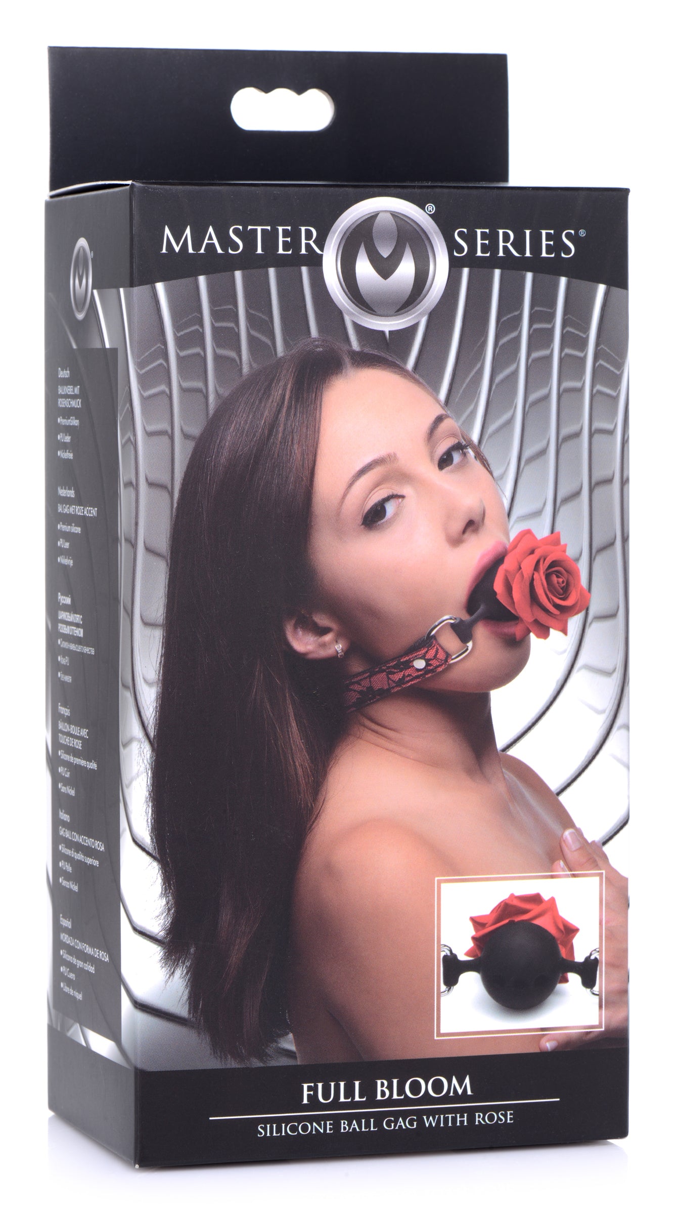 Silicone Ball Gag with Rose