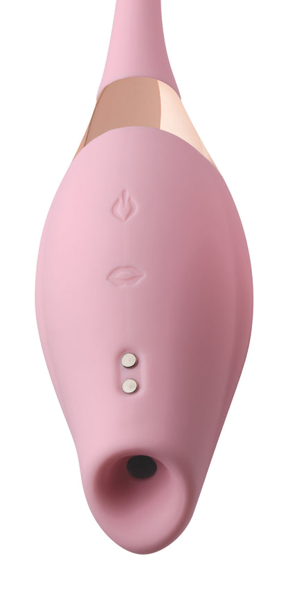 Shegasm 8X Tandem Plus Silicone Suction Clitoral Stimulator and Egg