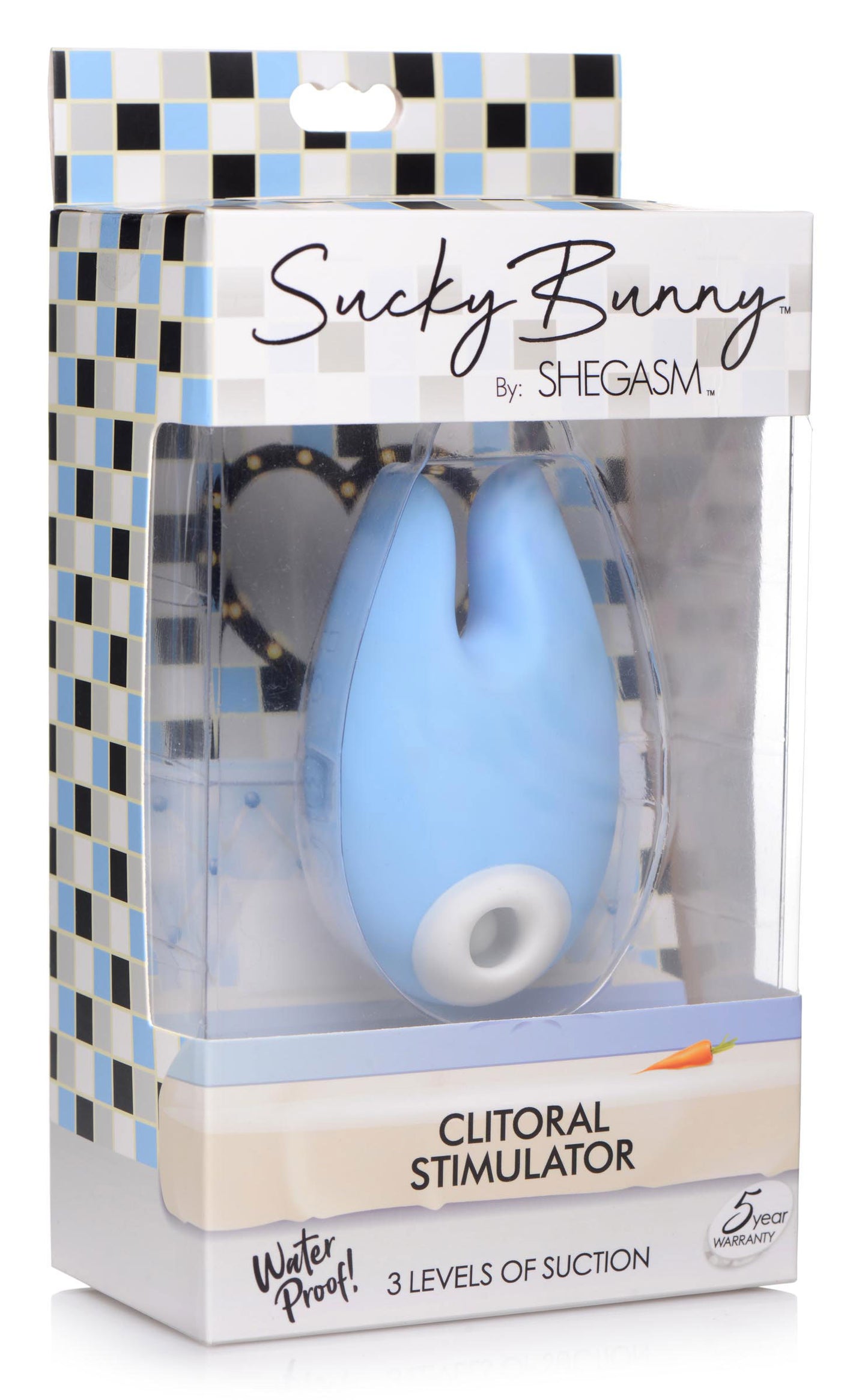 Sucky Bunny Silicone Clitoral  Stimulator - Blue