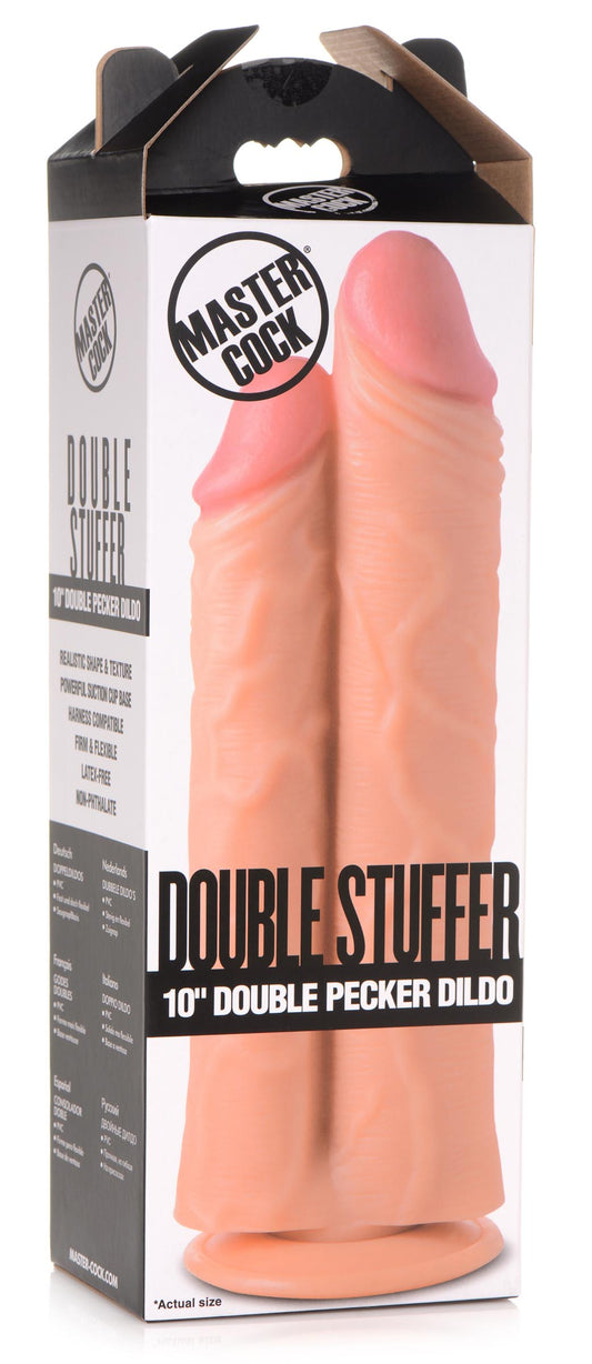 Double Stuffer 10 Inch Dildo - Light