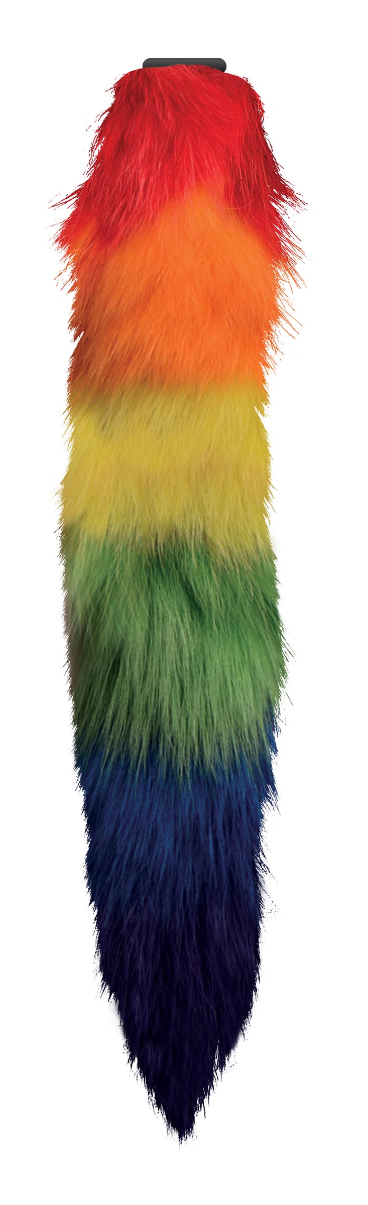 Interchangeable Rainbow Fox Tail