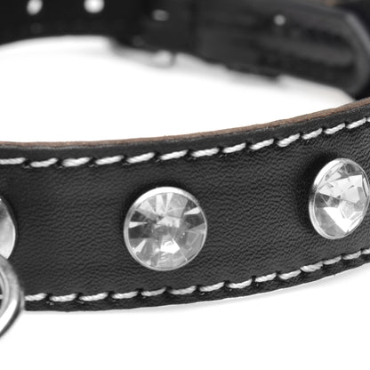 Rhinestone Choker with O-Ring - Clear