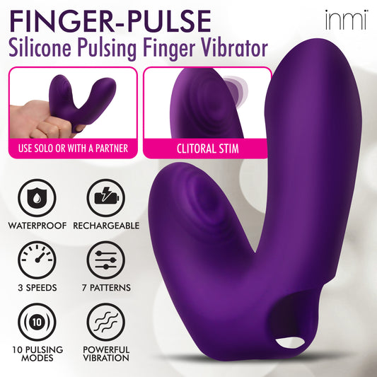 Finger-Pulse Silicone Pulsing Finger Vibrator