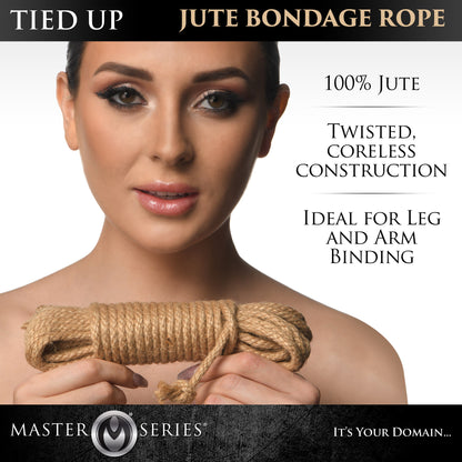 Tied Up Jute Bondage Rope - 25 Feet