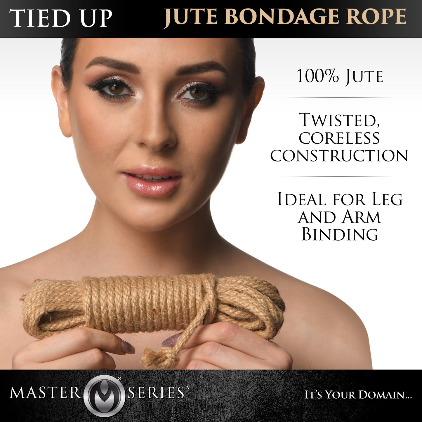 Tied Up Jute Bondage Rope - 50 Feet