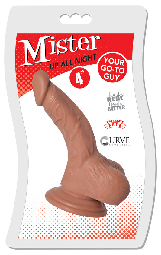 Mister Up All Night 4 Inch Dildo - Medium