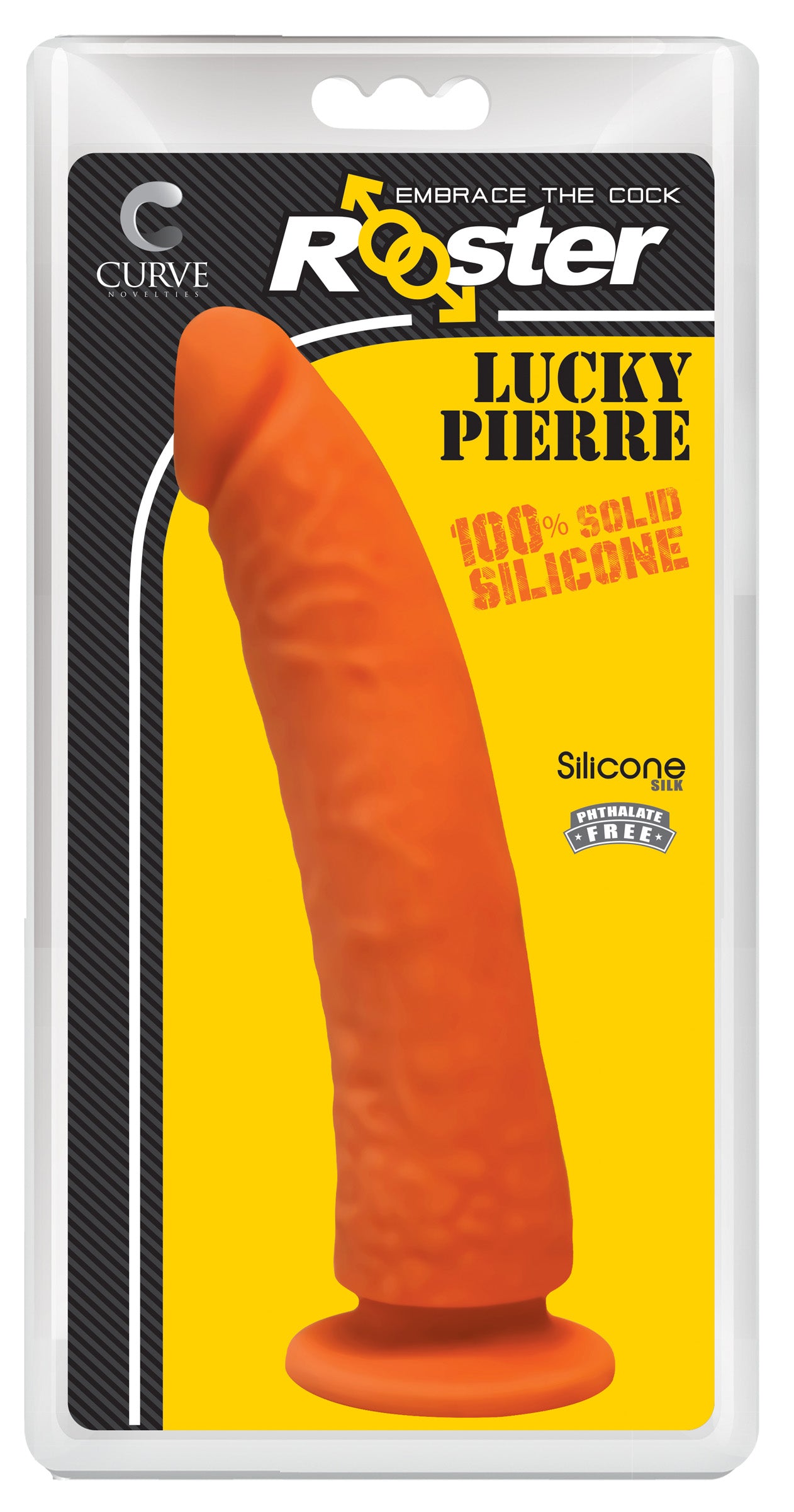 Lucky Pierre Orange Silicone Dildo