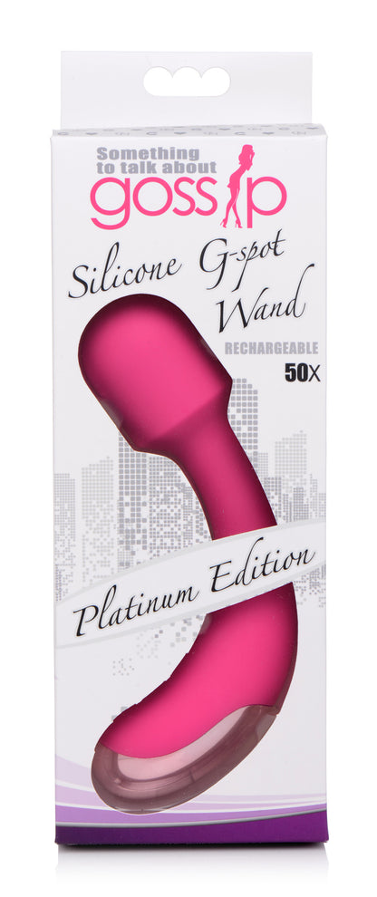 50X Silicone G-spot Wand - Pink