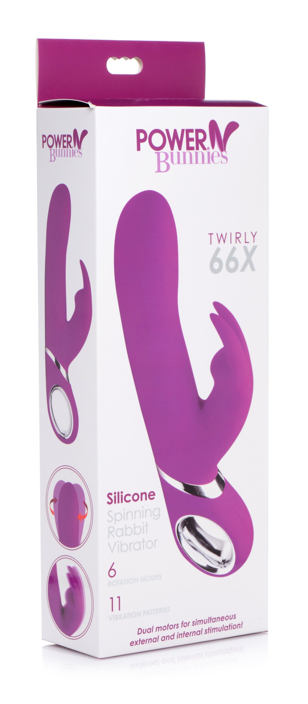 Twirly 66X Spinning Silicone Rabbit Vibrator