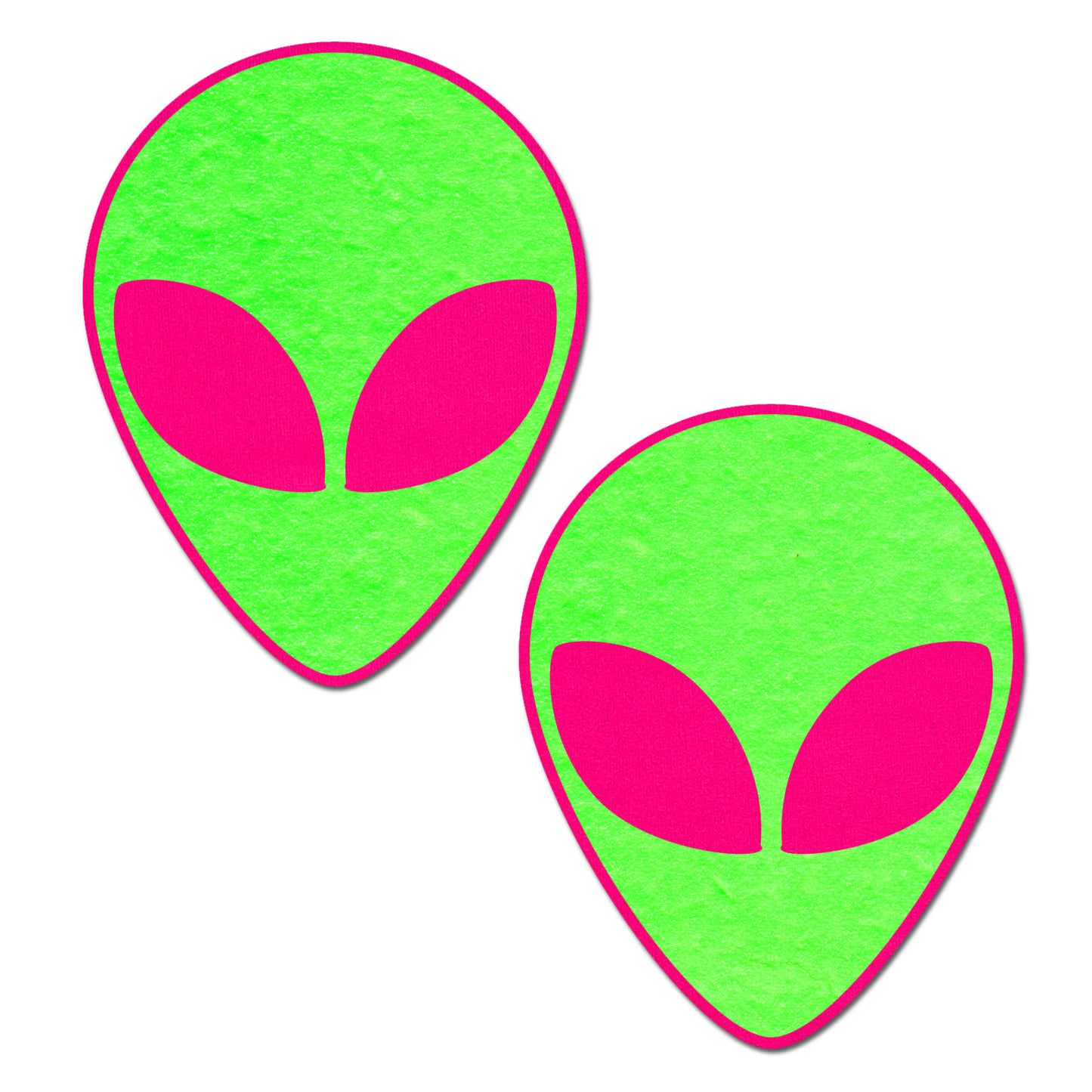 Alien: Glow-In-The-Dark with Glittering Black Eyes Nipple Pasties by Pastease® o-s