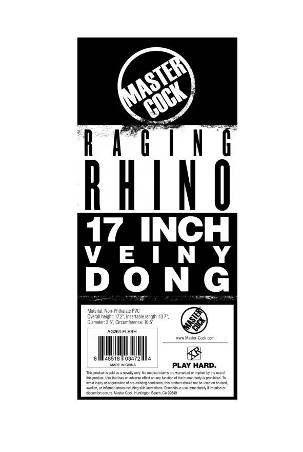 Raging Rhino 17 Inch Veiny Dildo