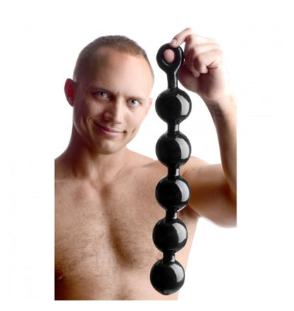 Black Baller Anal Beads