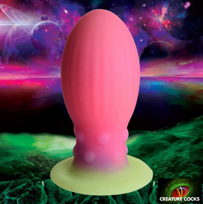 Creature Cocks Xeno Egg Glow in the Dark Silicone Egg - Large