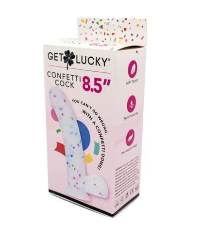 Get Lucky Confetti Cock 8.5"