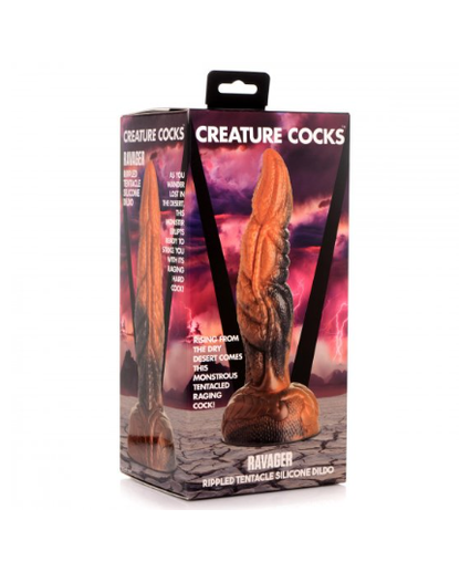 Creature Cocks Ravager Rippled Tentacle Silicone Dildo