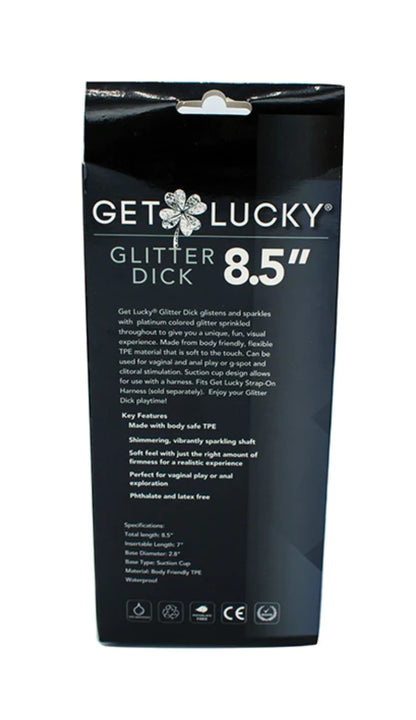 Get Lucky Glitter Dick 8.5"