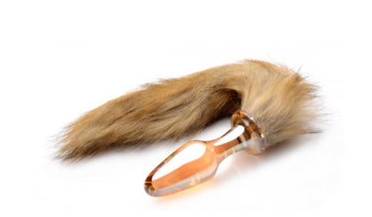 Fox Tail Glass Anal Plug