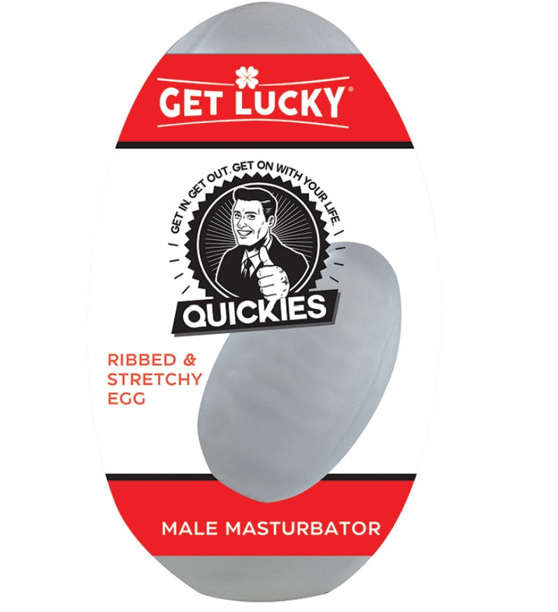Get Lucky Quickies Ribbed & Stretchy Egg