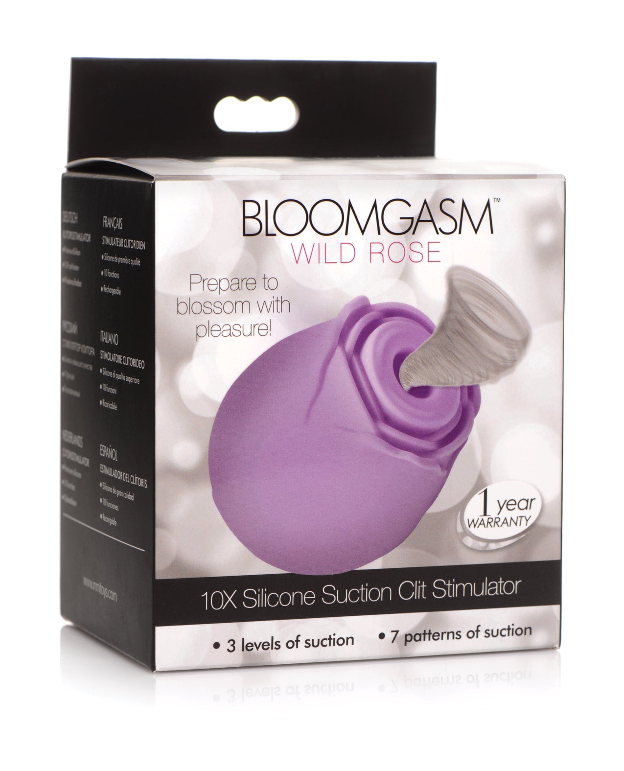 Bloomgasm Wild Rose 10X Silicone Clit Stimulator