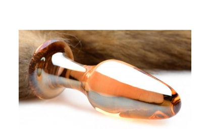 Fox Tail Glass Anal Plug